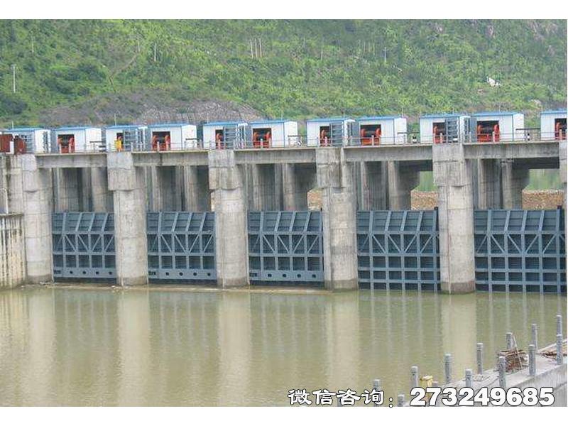 固始县拦水大坝闸门